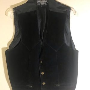 Cosa Nova wash-leather men’s black vest size L